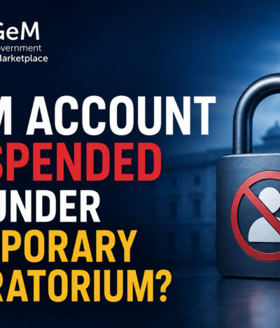 GeM Account Suspended or Placed Under Temporary Moratorium: What Should a Seller Do?
